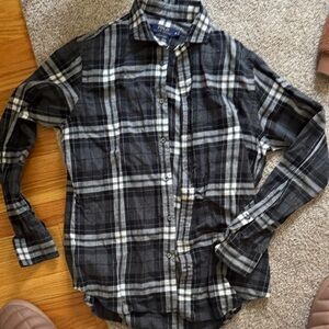 Polo by Ralph Lauren Black and White Plaid Button-Down Shirt